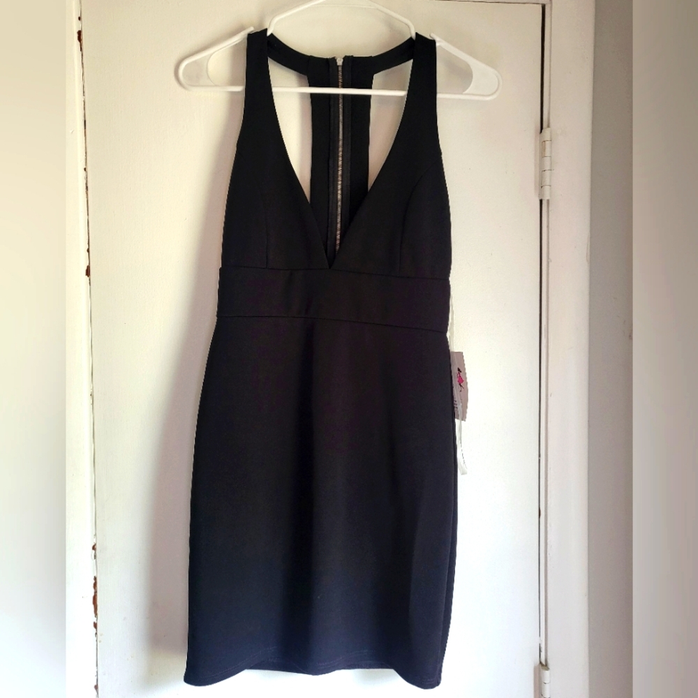 Sleeveless Black Dress, Size M